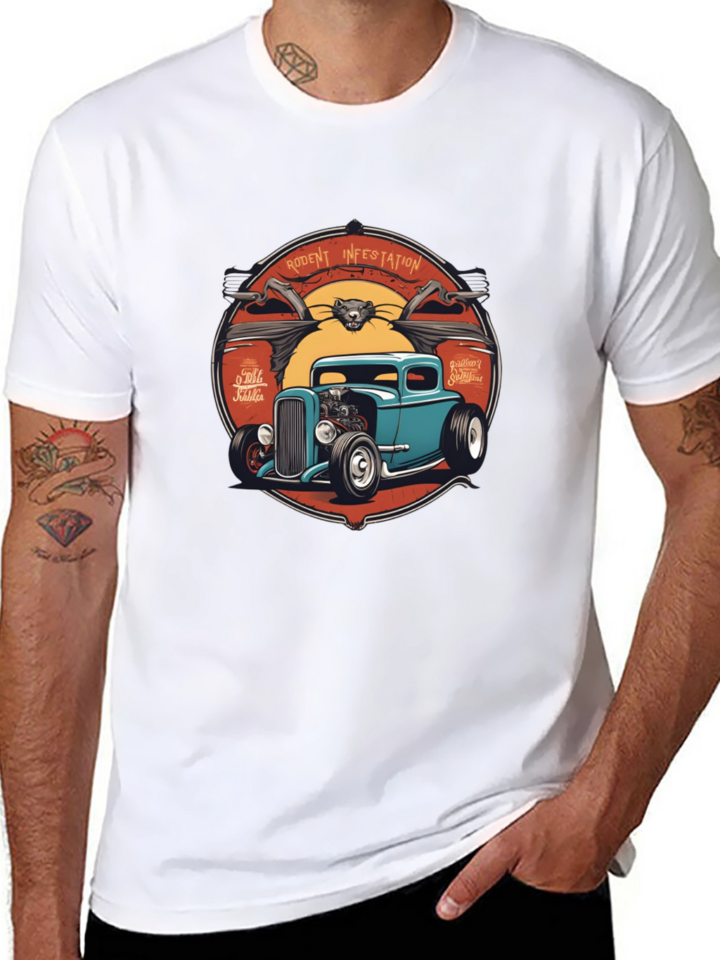 Rodent Infestation Hot Rod T-Shirt