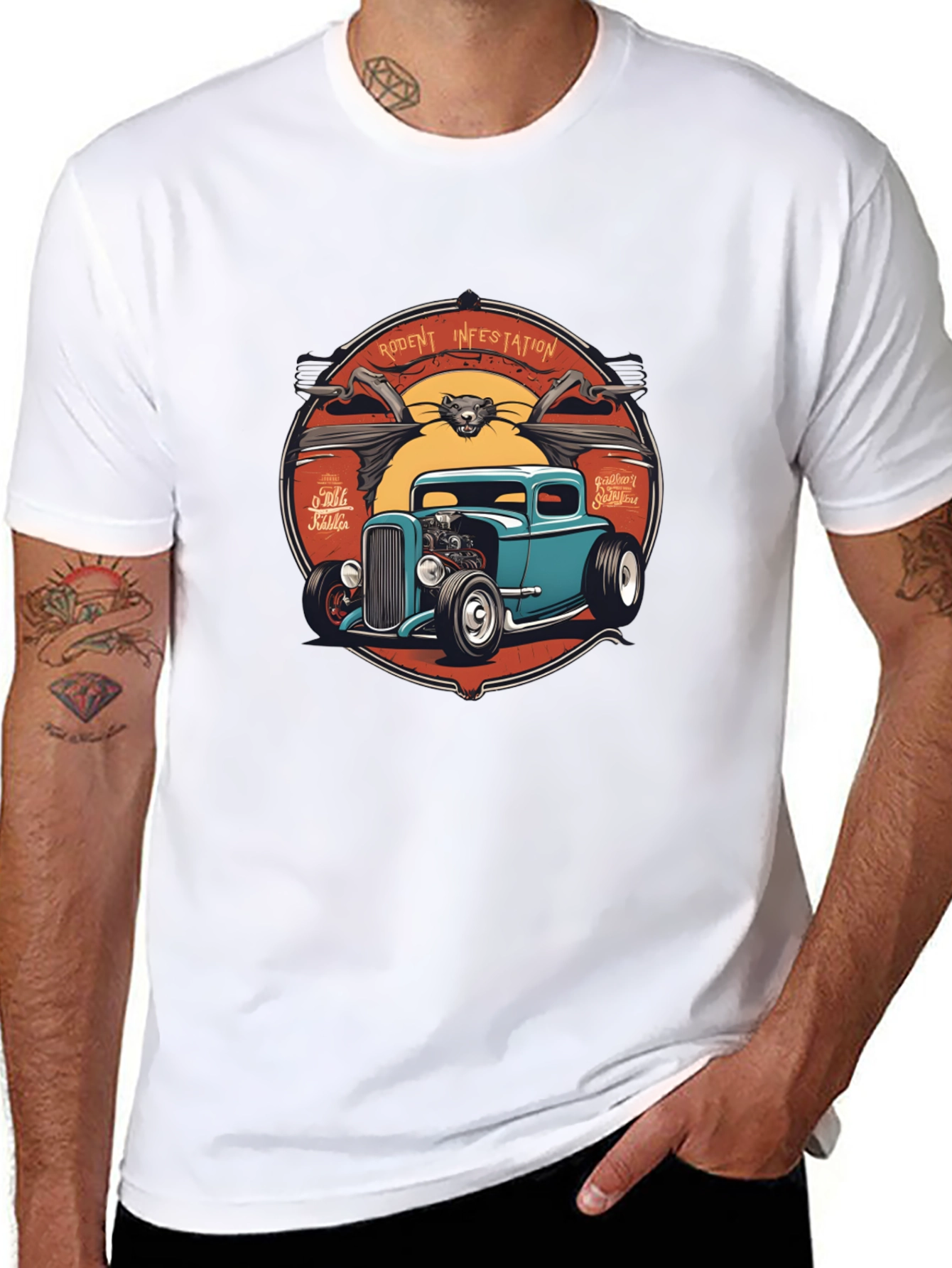 Rodent Infestation Hot Rod T-Shirt