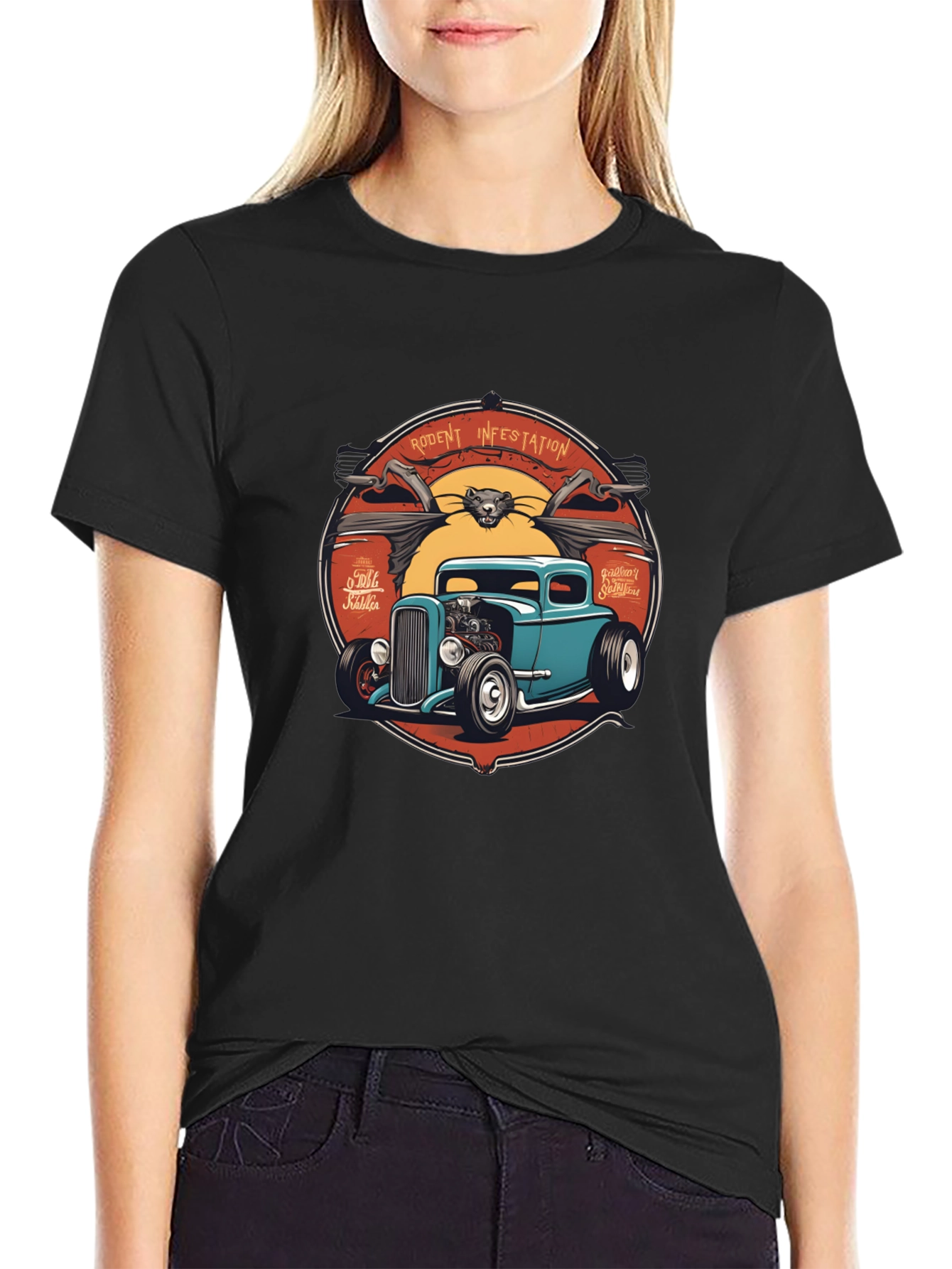 Rodent Infestation Hot Rod T-Shirt