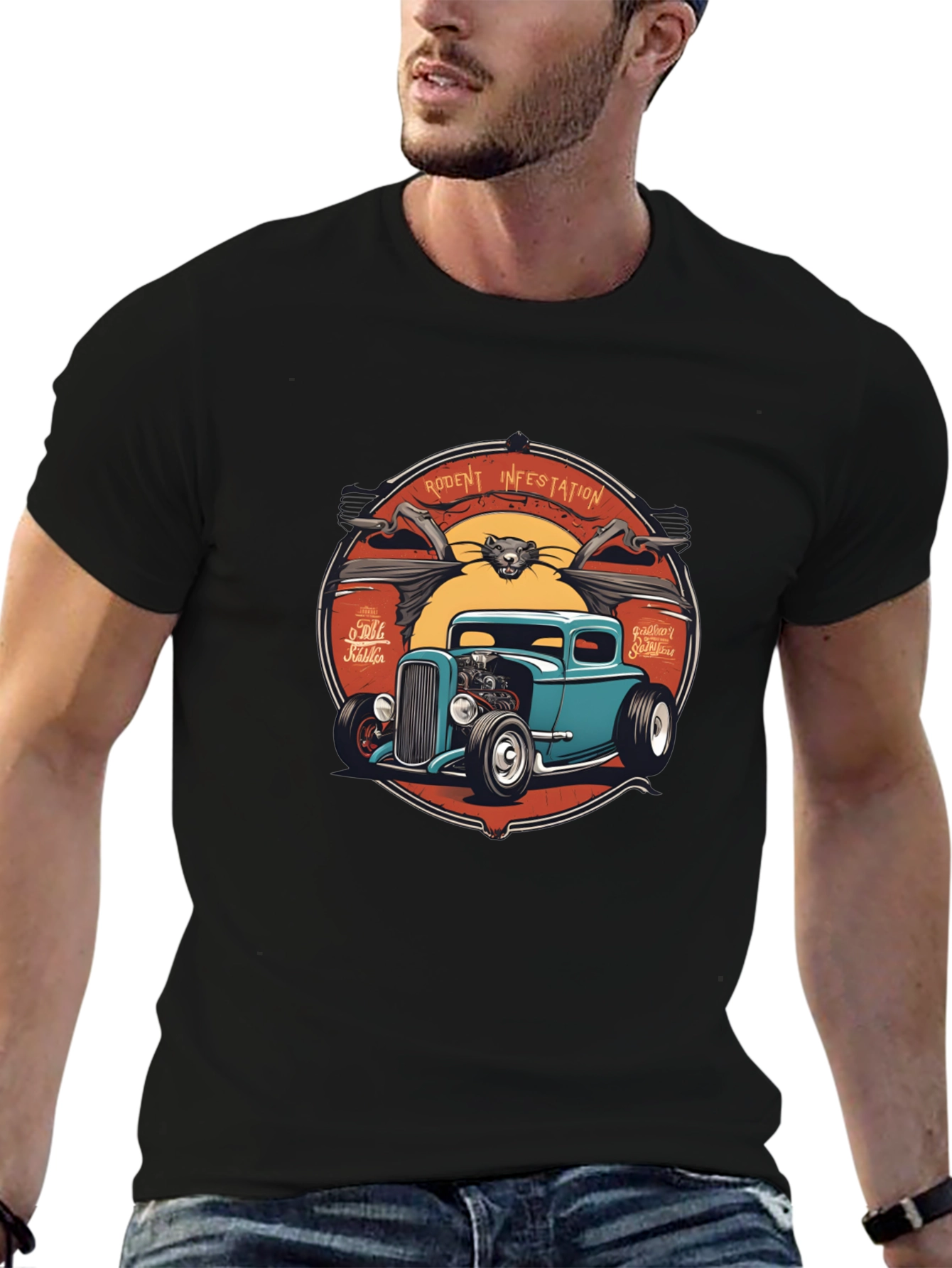 Rodent Infestation Hot Rod T-Shirt