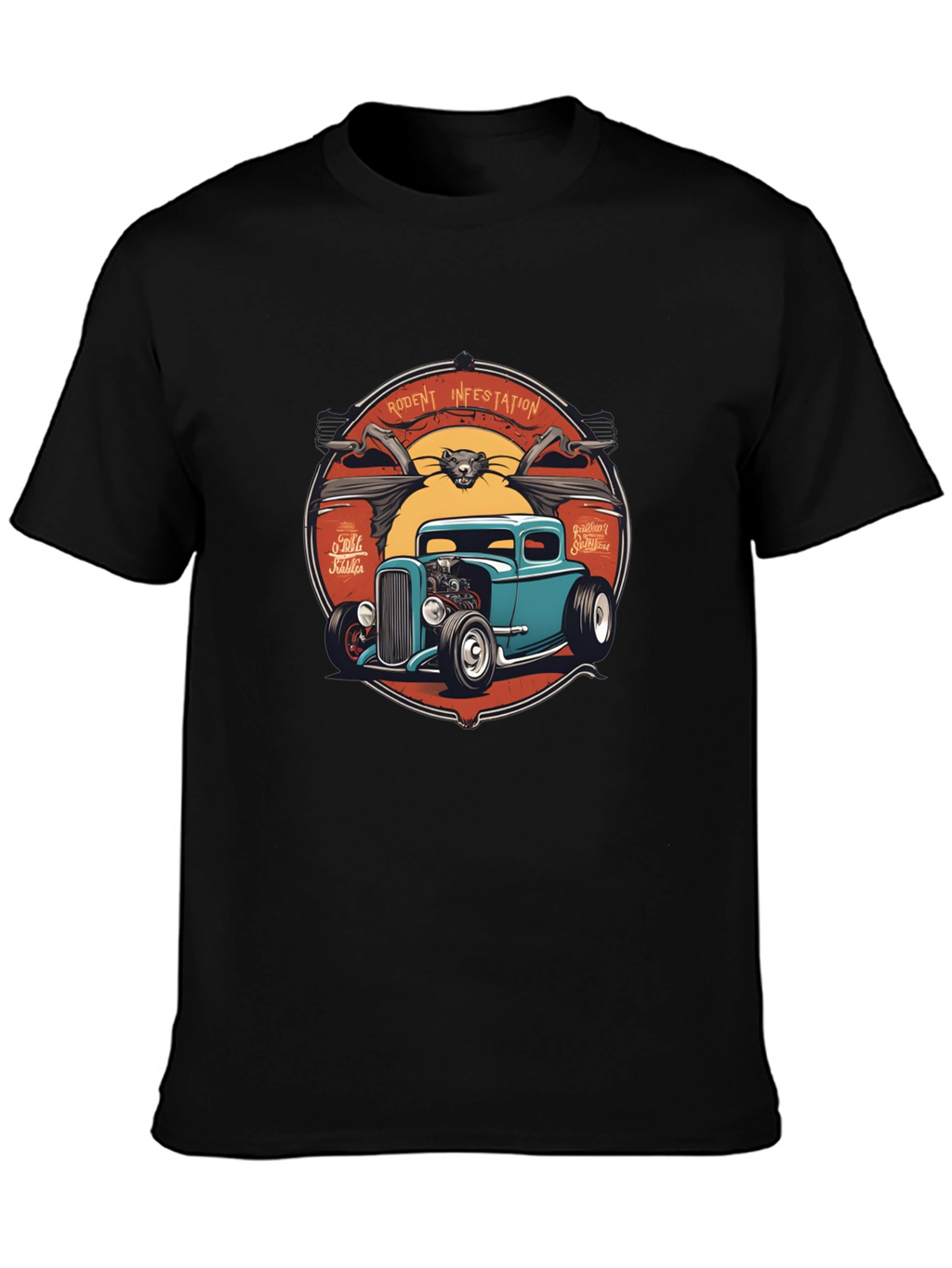 Rodent Infestation Hot Rod T-Shirt