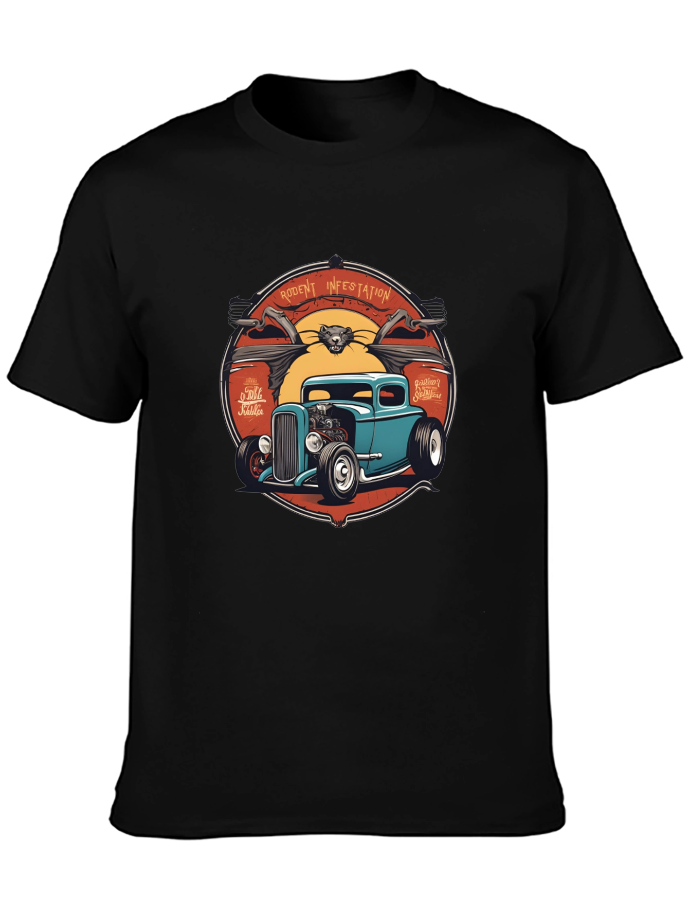 Rodent Infestation Hot Rod T-Shirt