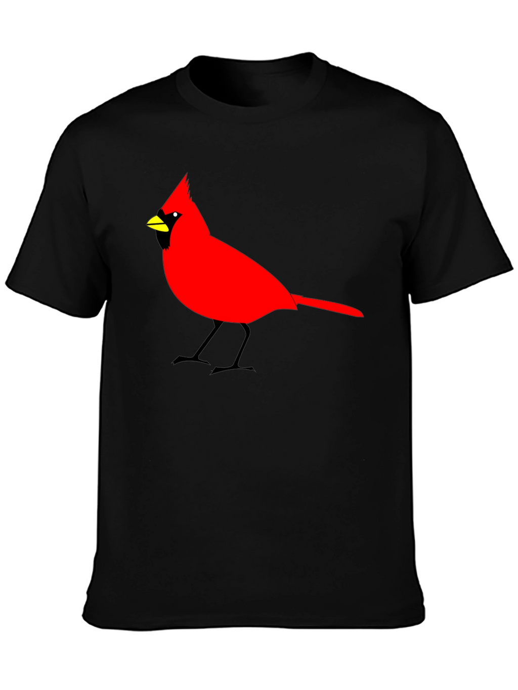 Cardinal Bird Graphic Tee - Mens Black T-Shirt