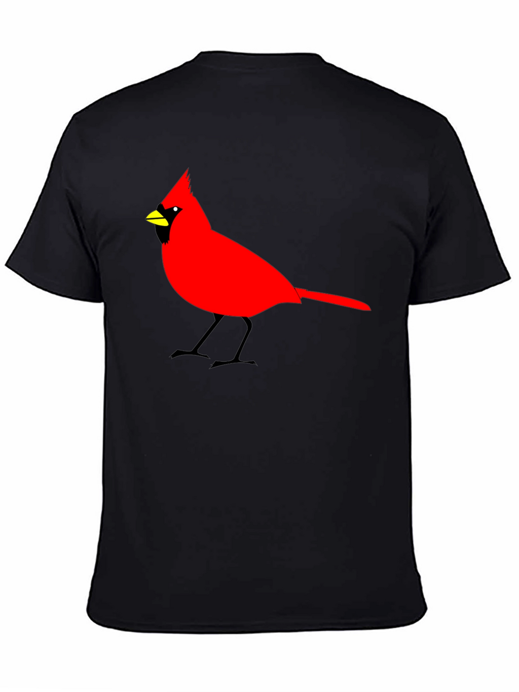 Cardinal Bird Graphic Tee - Mens Black T-Shirt
