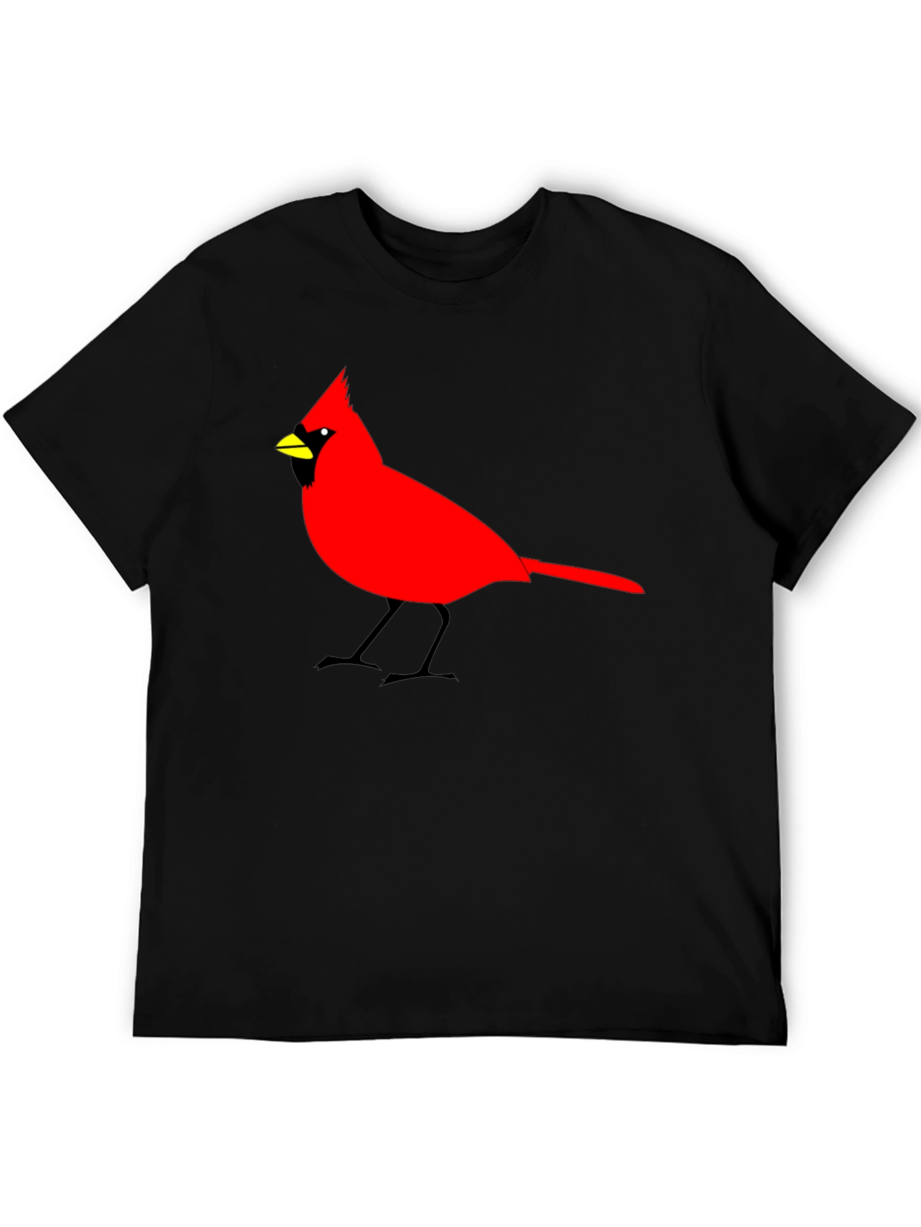 Cardinal Bird Graphic Tee - Mens Black T-Shirt