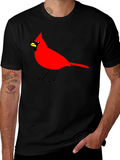 Cardinal Bird Graphic Tee - Mens Black T-Shirt