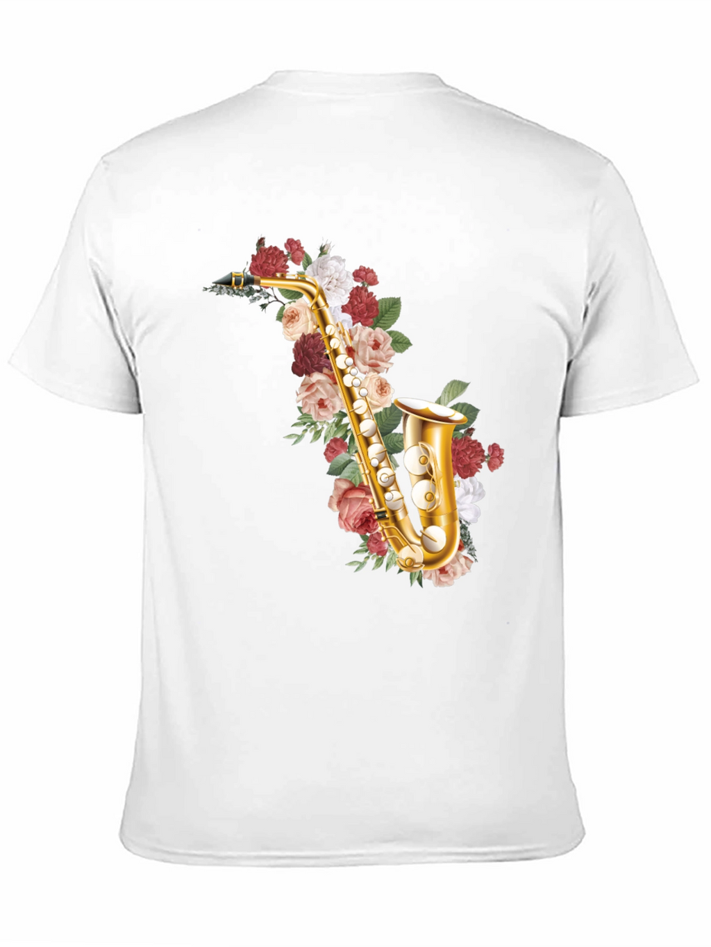 Floral Saxophone Graphic Tee