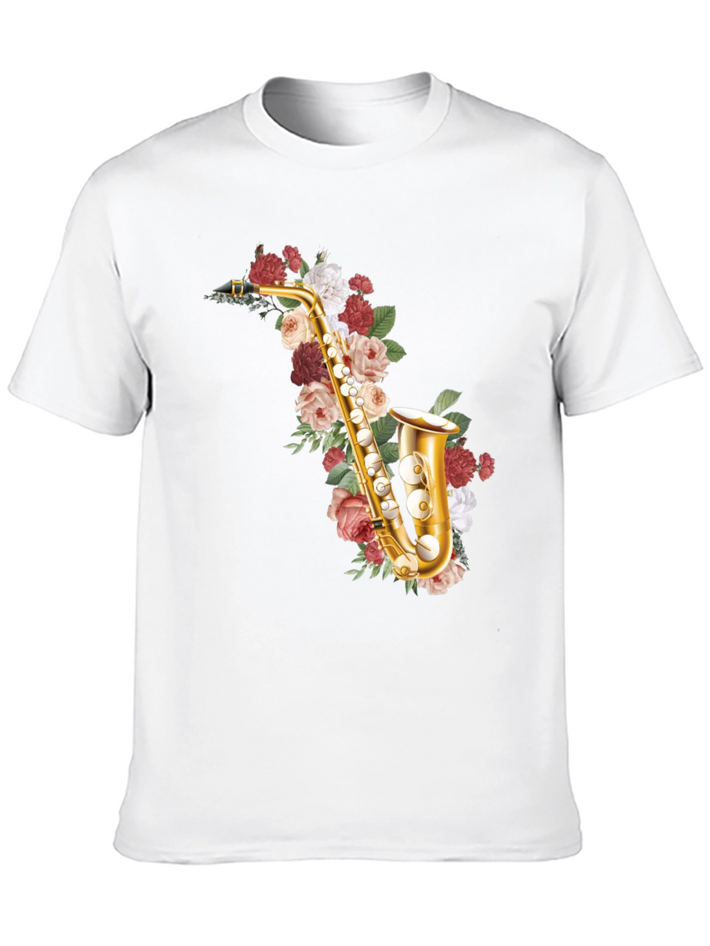 Floral Saxophone Graphic Tee