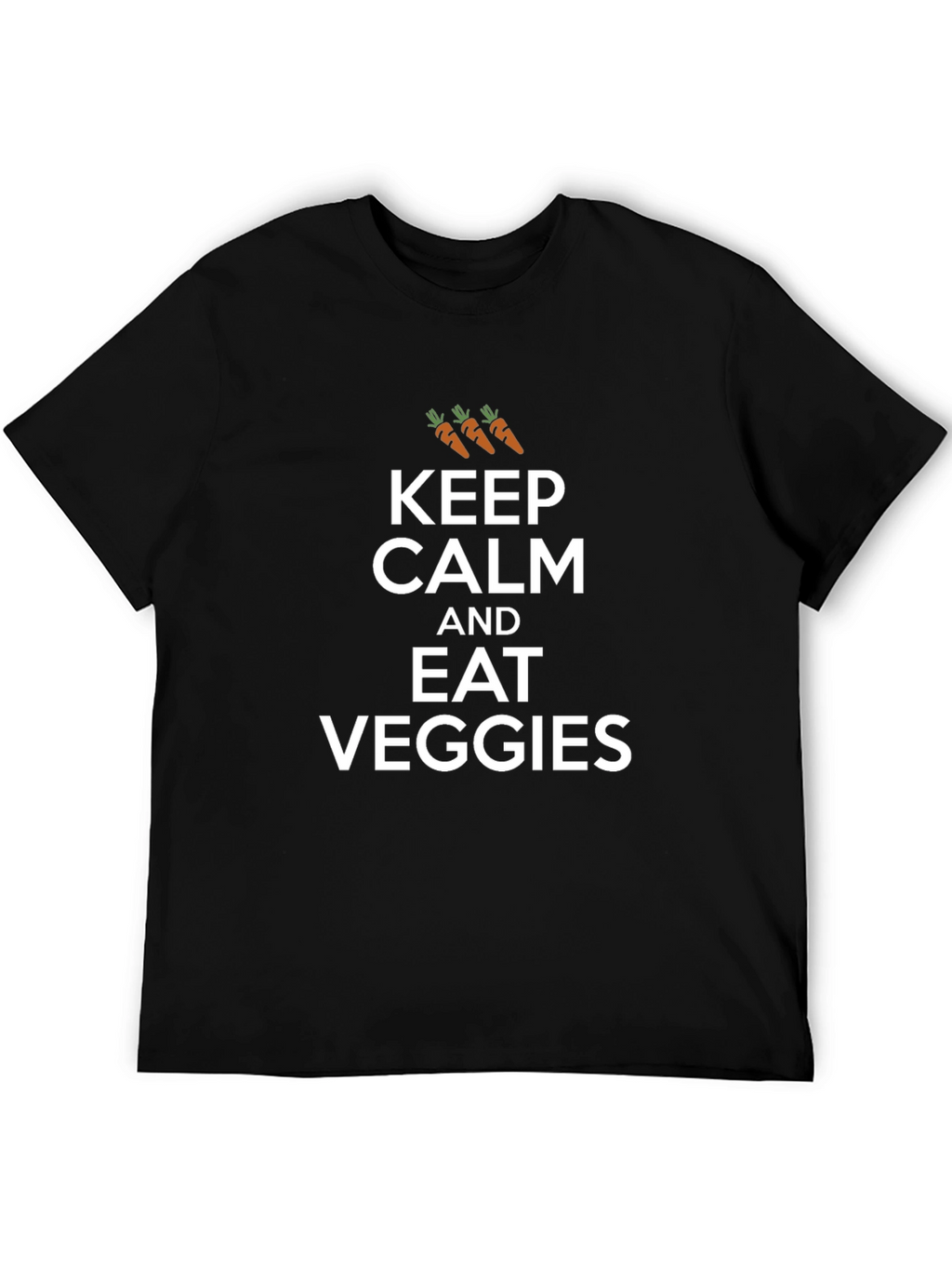 Keep Calm and Eat Veggies Graphic T-Shirt