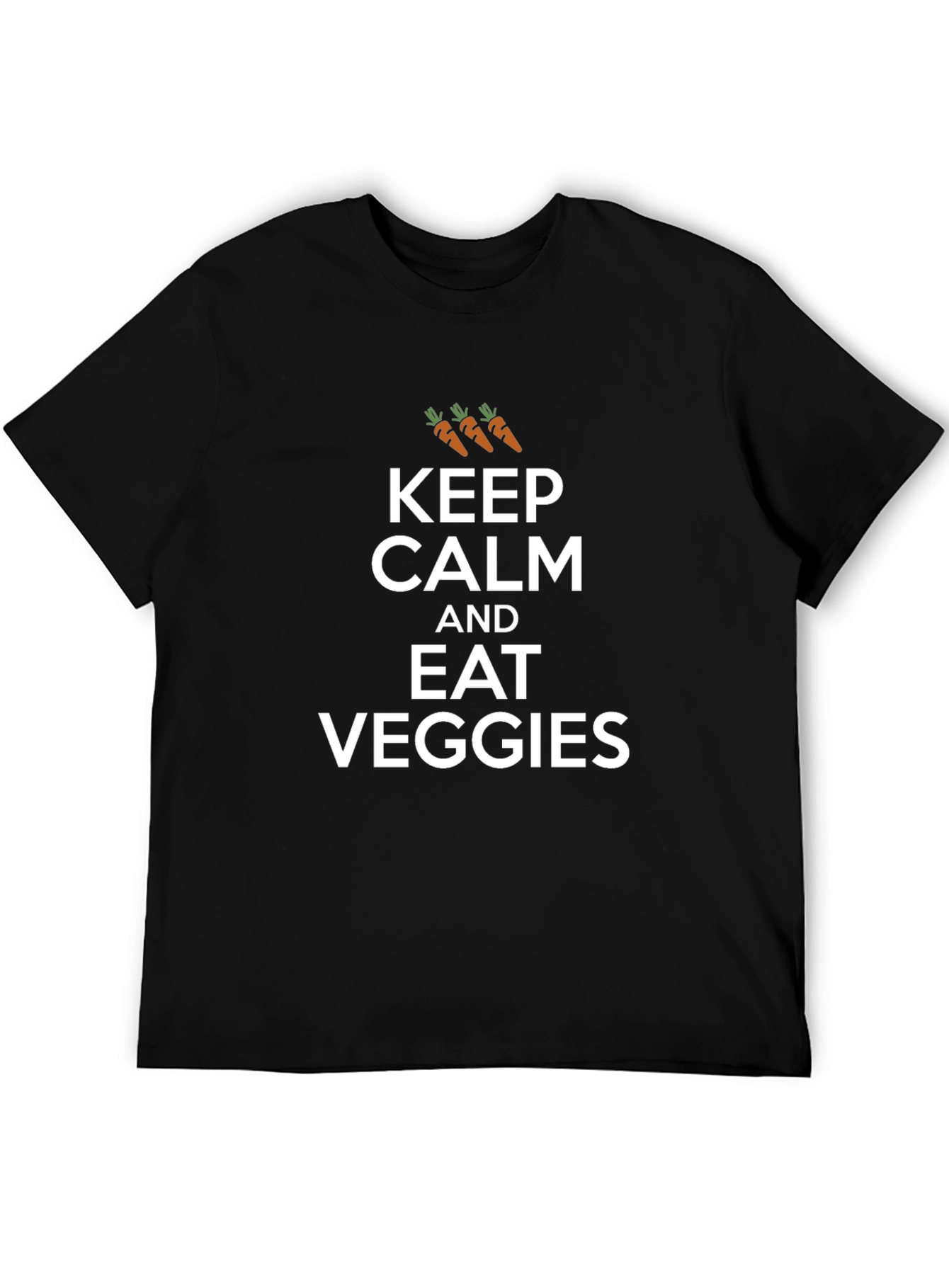 Keep Calm and Eat Veggies Graphic T-Shirt