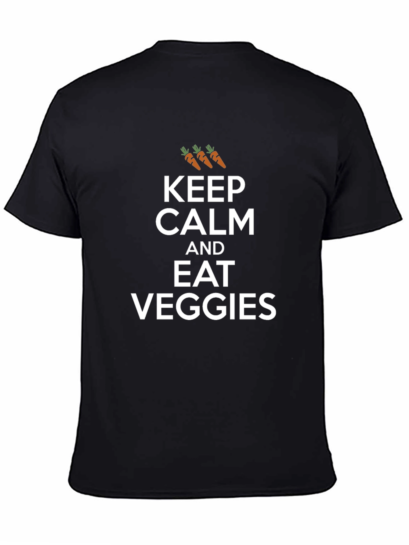 Keep Calm and Eat Veggies Graphic T-Shirt