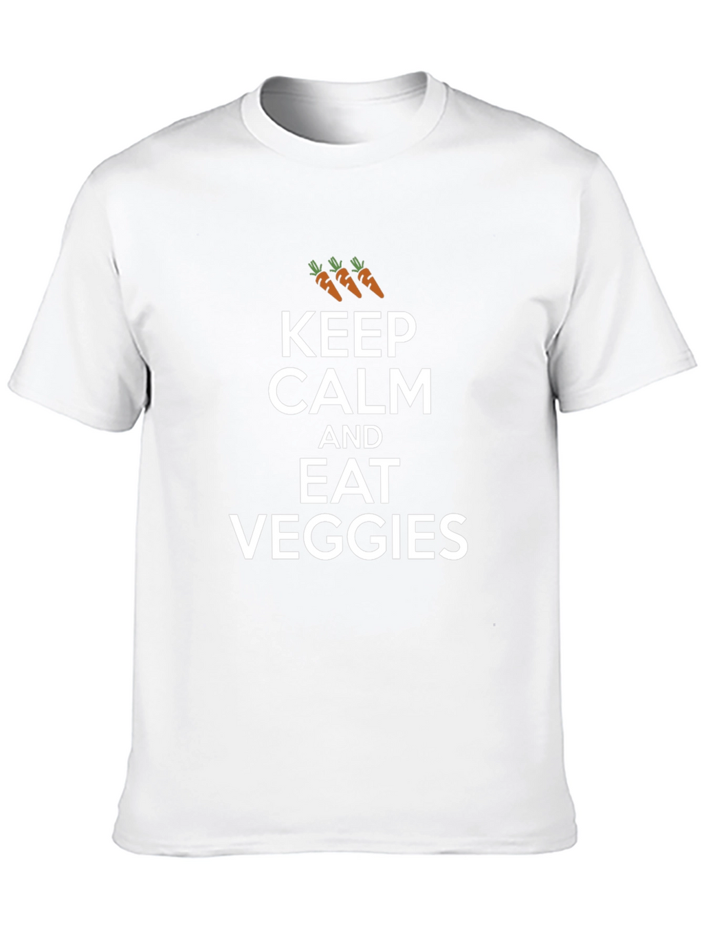 Keep Calm and Eat Veggies Graphic T-Shirt