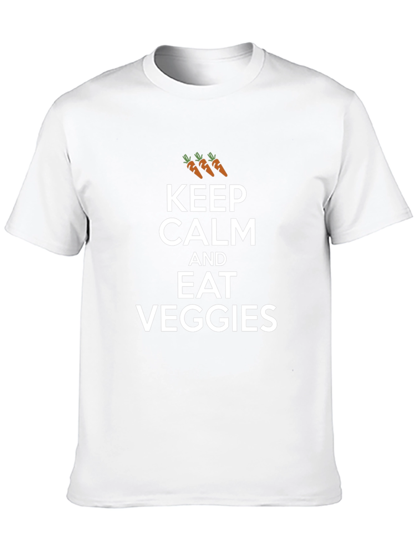 Keep Calm and Eat Veggies Graphic T-Shirt