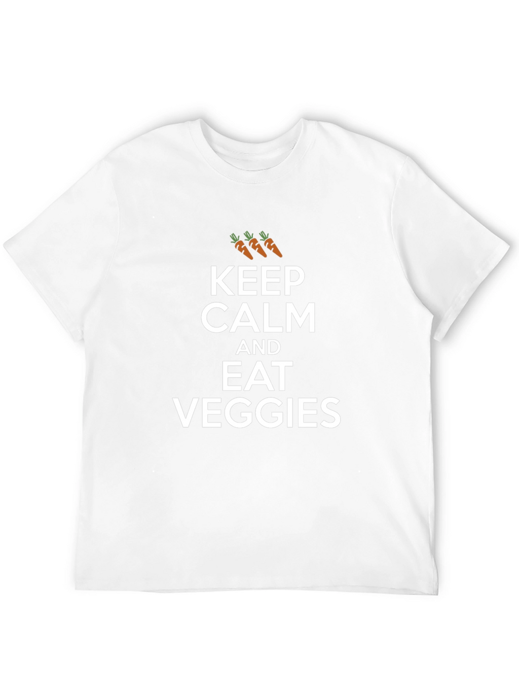 Keep Calm and Eat Veggies Graphic T-Shirt