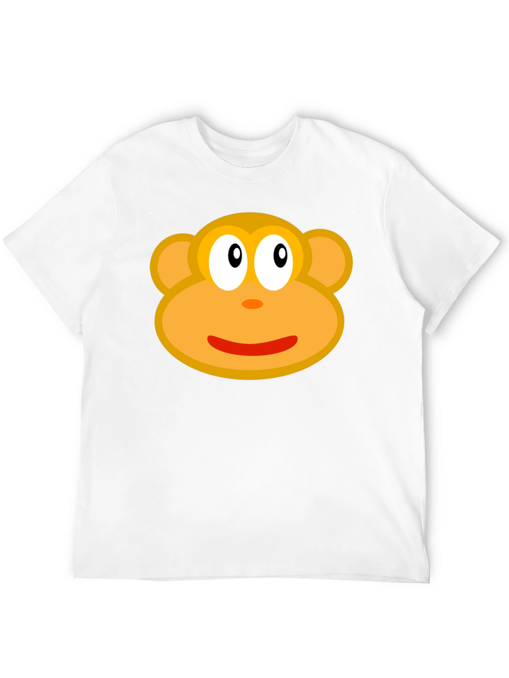 Monkey Face Graphic Tee - Black Cotton T-Shirt