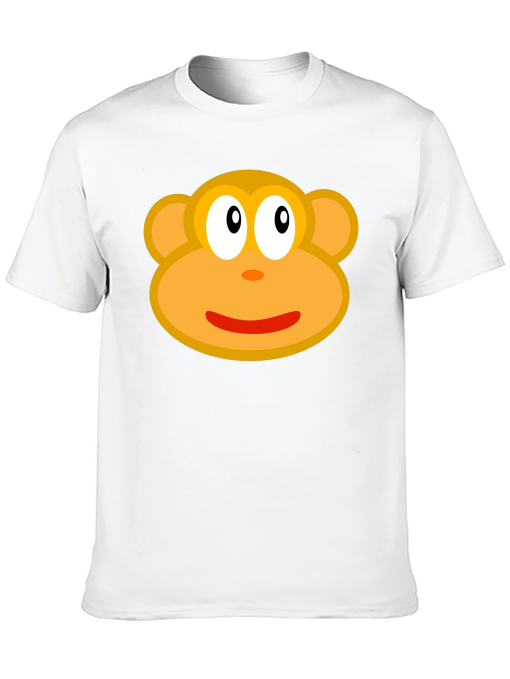 Monkey Face Graphic Tee - Black Cotton T-Shirt