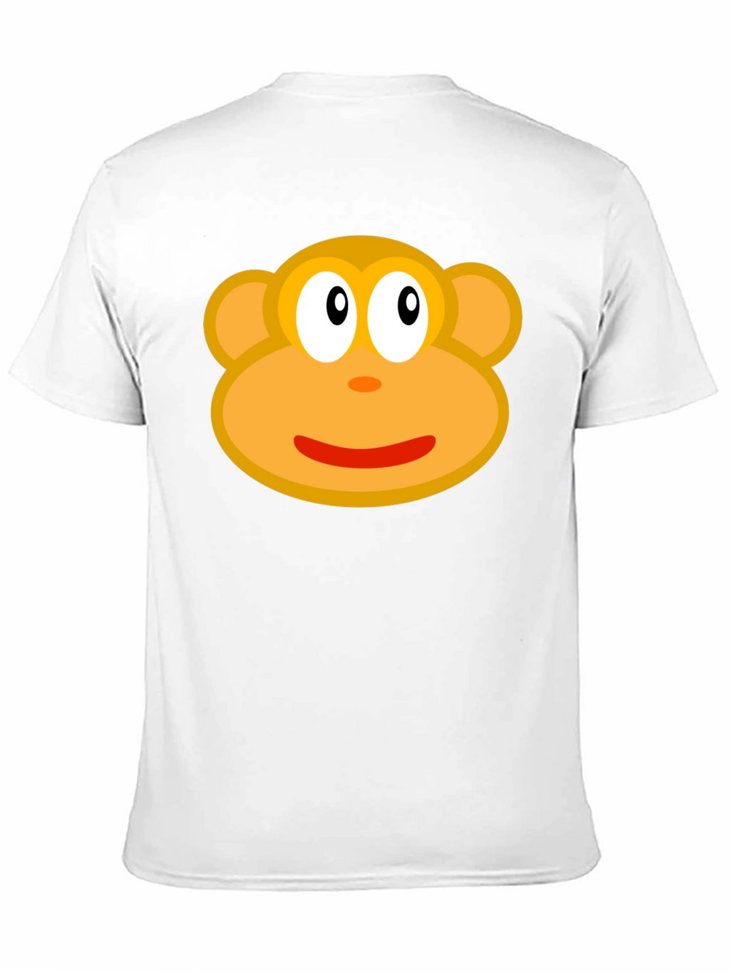 Monkey Face Graphic Tee - Black Cotton T-Shirt