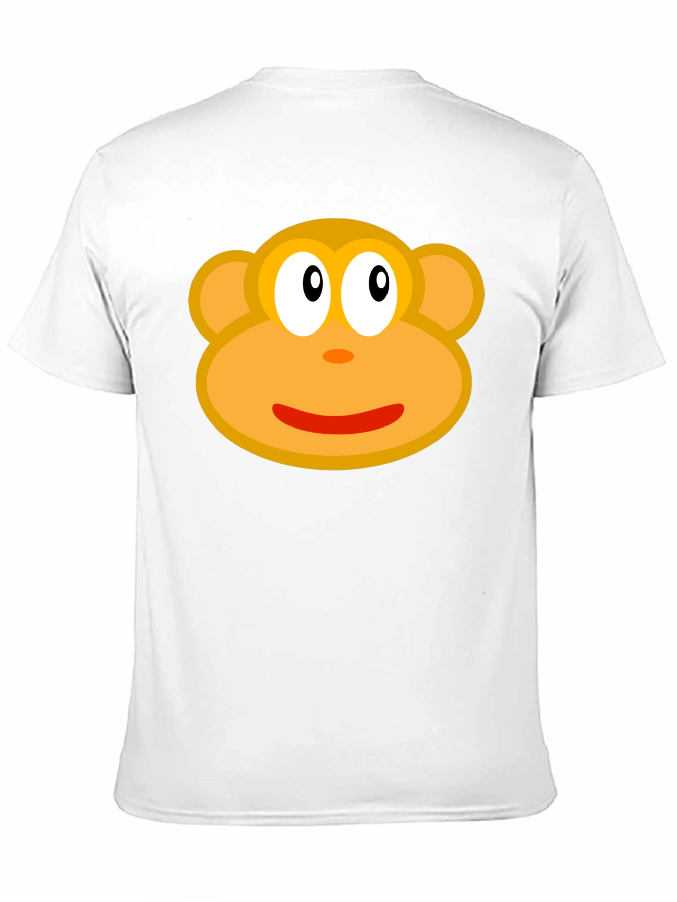 Monkey Face Graphic Tee - Black Cotton T-Shirt