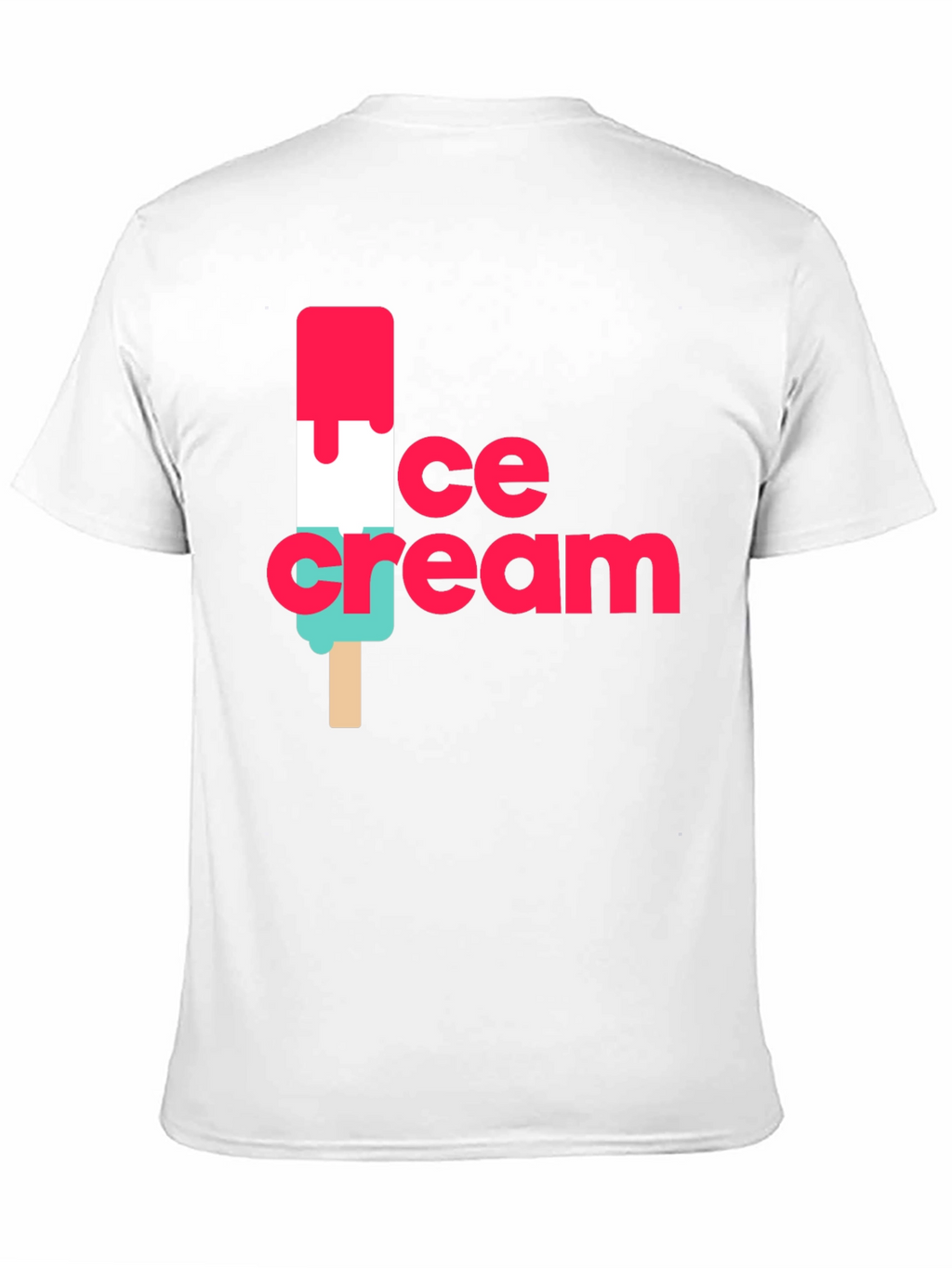 Ice Cream Graphic Black T-Shirt