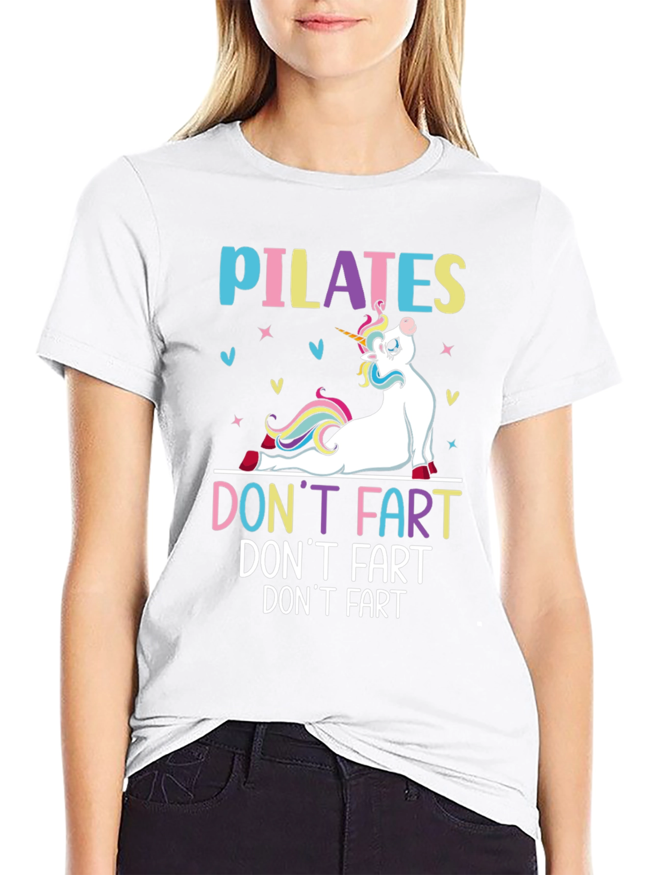 Pilates Unicorn Funny Graphic T-Shirt