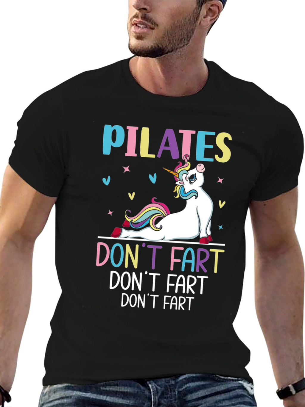 Pilates Unicorn Funny Graphic T-Shirt