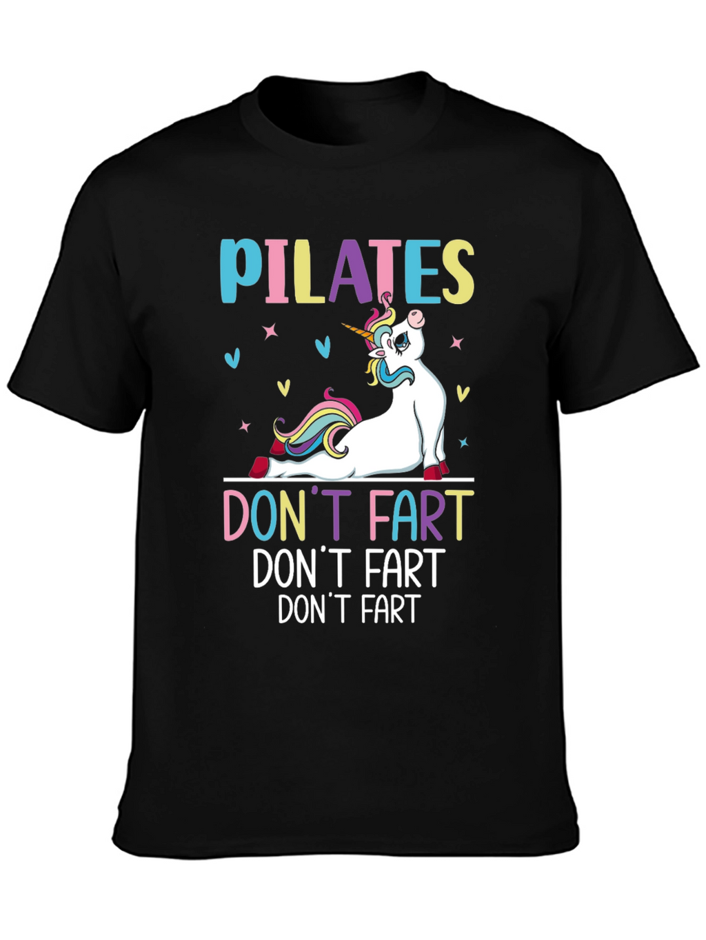 Pilates Unicorn Funny Graphic T-Shirt