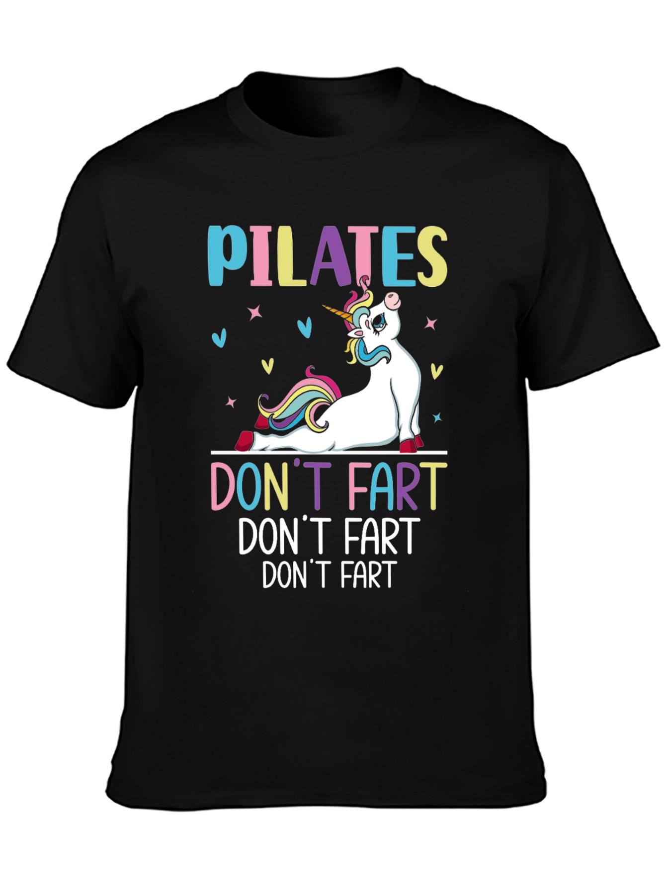 Pilates Unicorn Funny Graphic T-Shirt