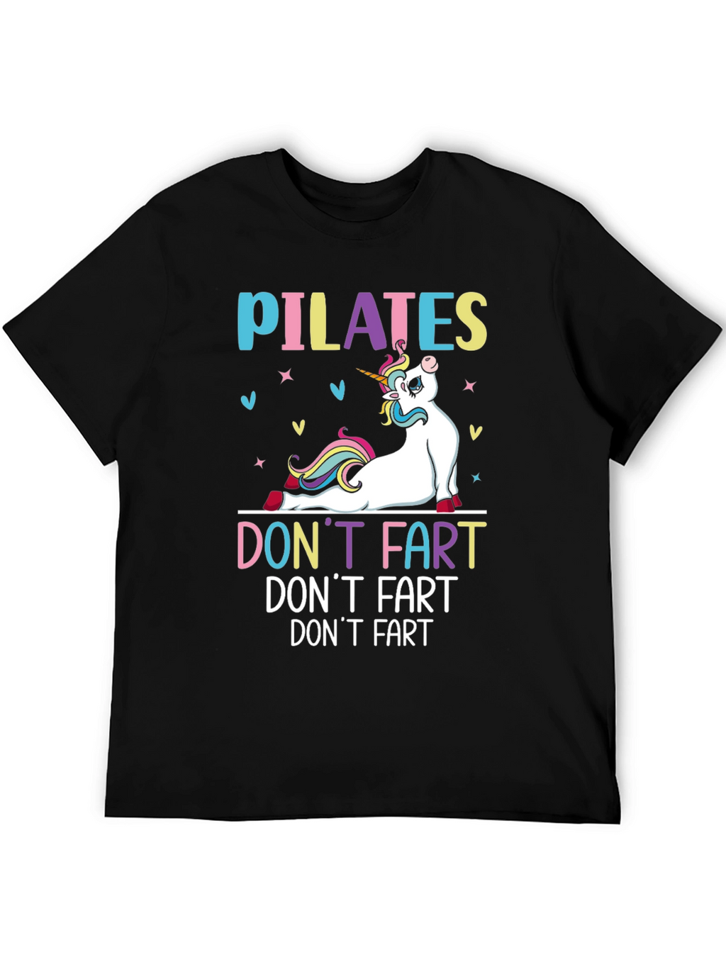 Pilates Unicorn Funny Graphic T-Shirt