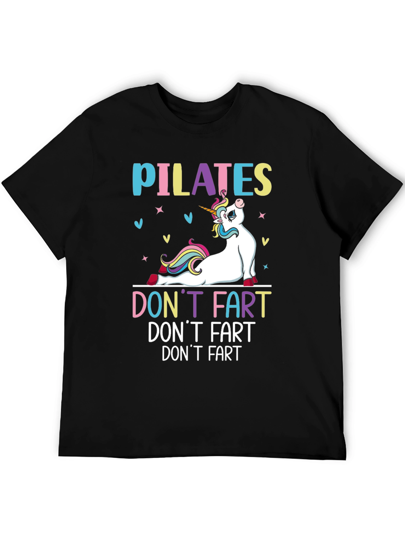 Pilates Unicorn Funny Graphic T-Shirt