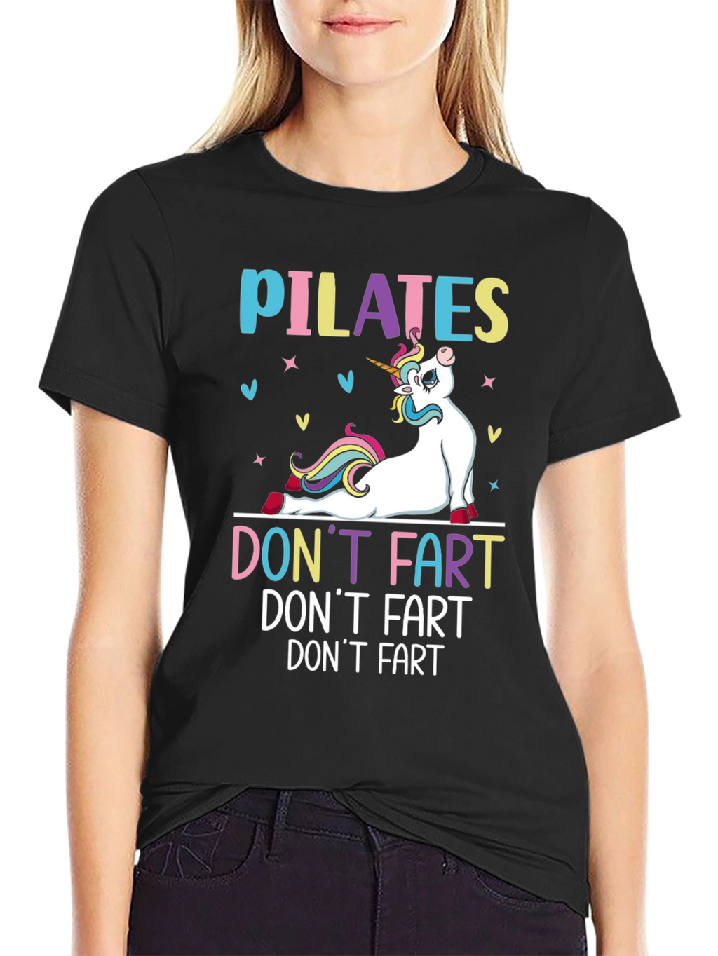 Pilates Unicorn Funny Graphic T-Shirt