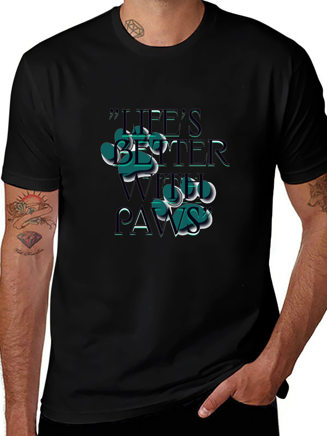 Lifes Better With Paws T-Shirt