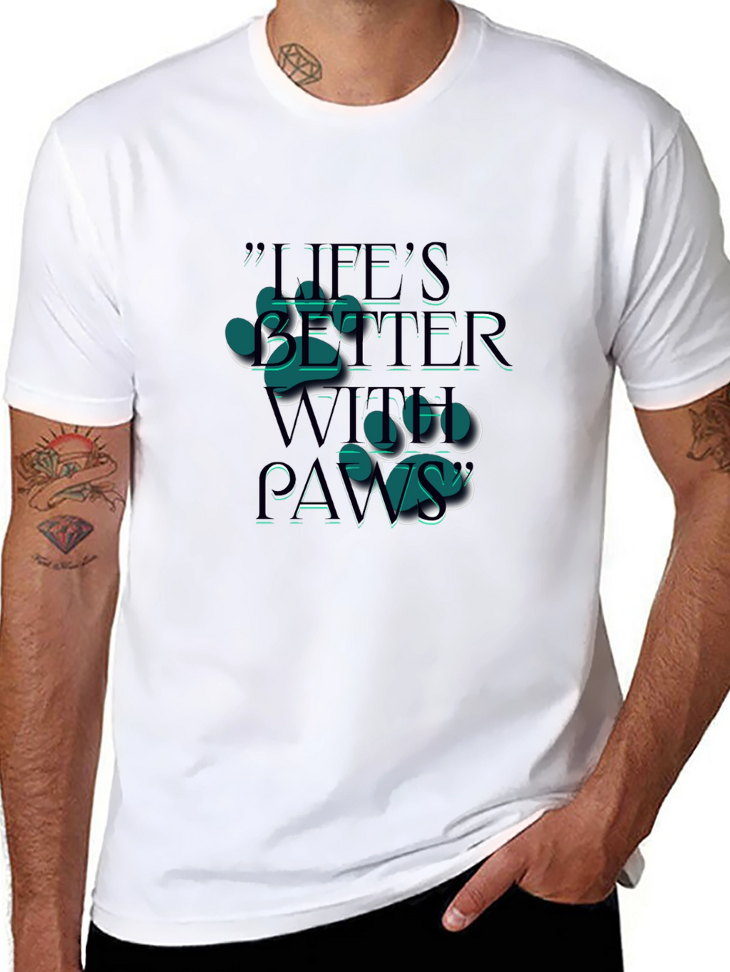 Lifes Better With Paws T-Shirt