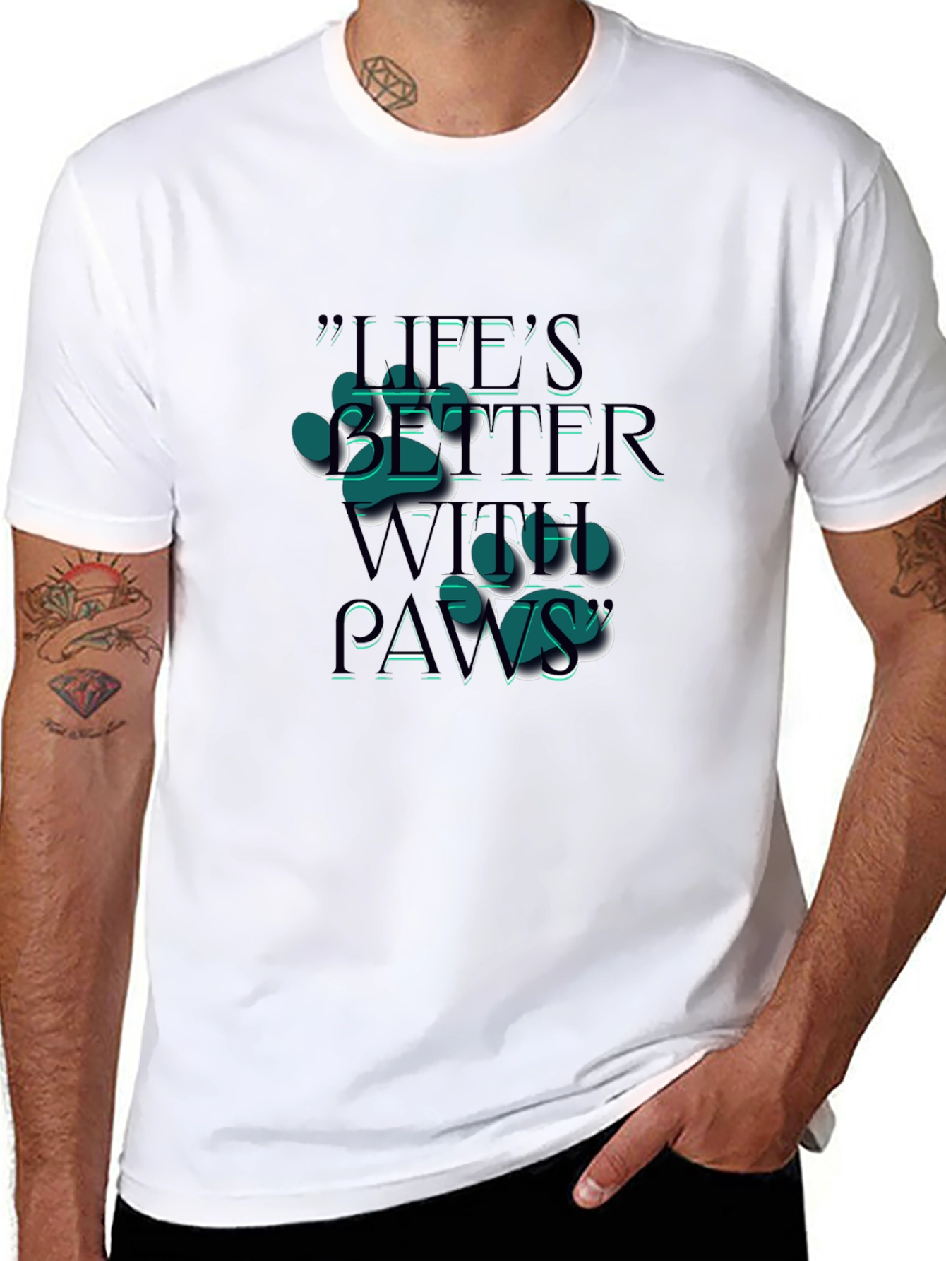 Lifes Better With Paws T-Shirt
