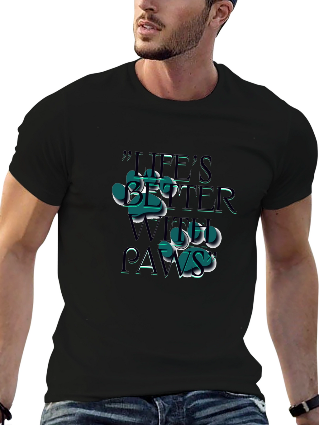 Lifes Better With Paws T-Shirt