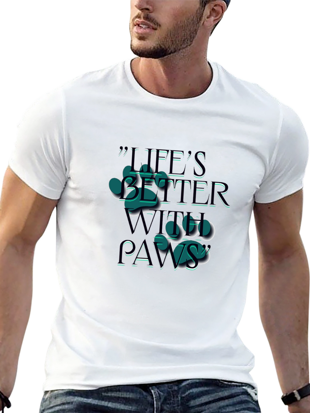 Lifes Better With Paws T-Shirt