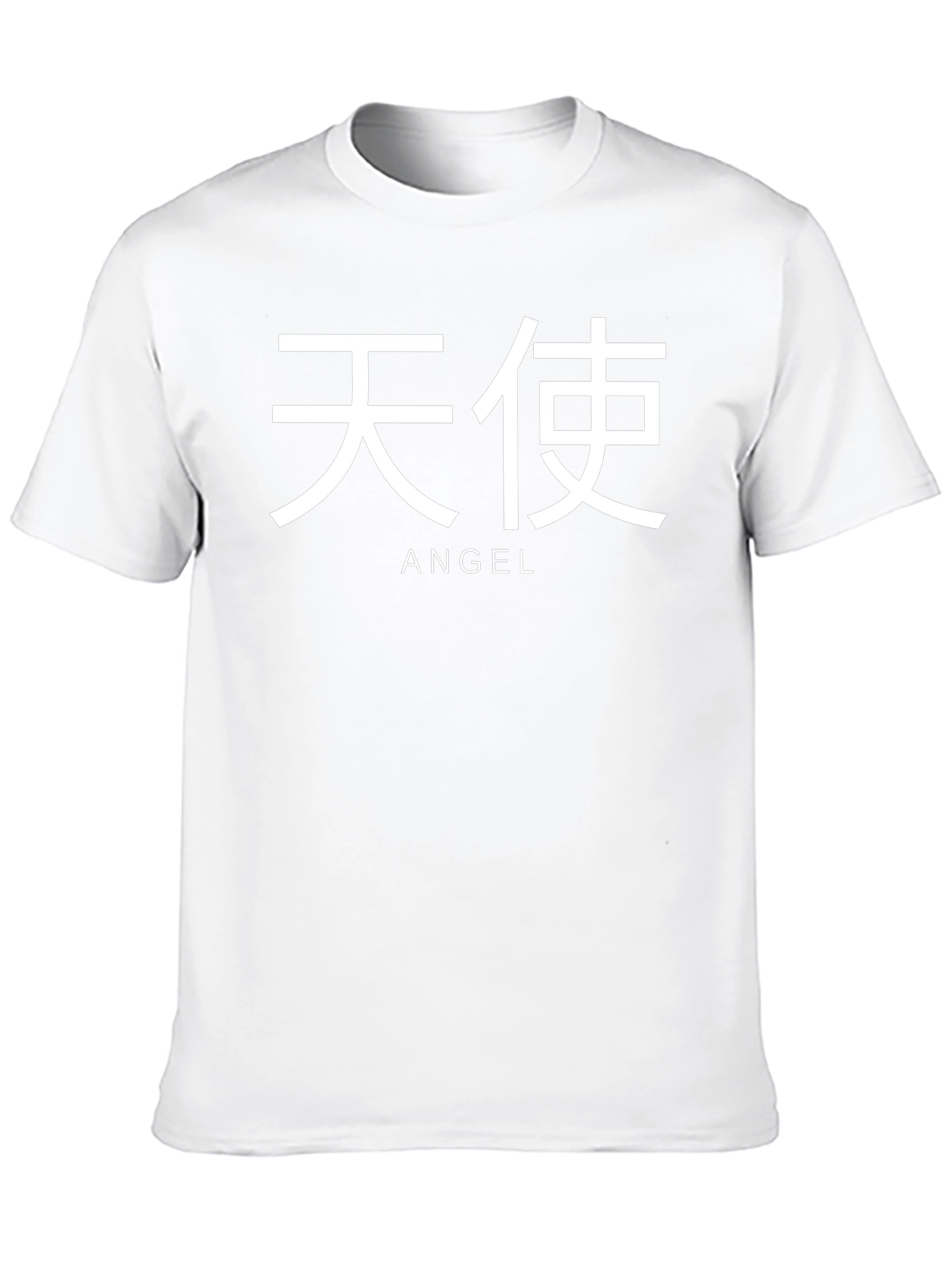 Angel Text Graphic Black T-Shirt
