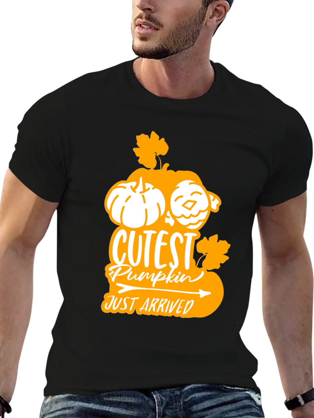 Cutest Pumpkin Arrived Black T-Shirt