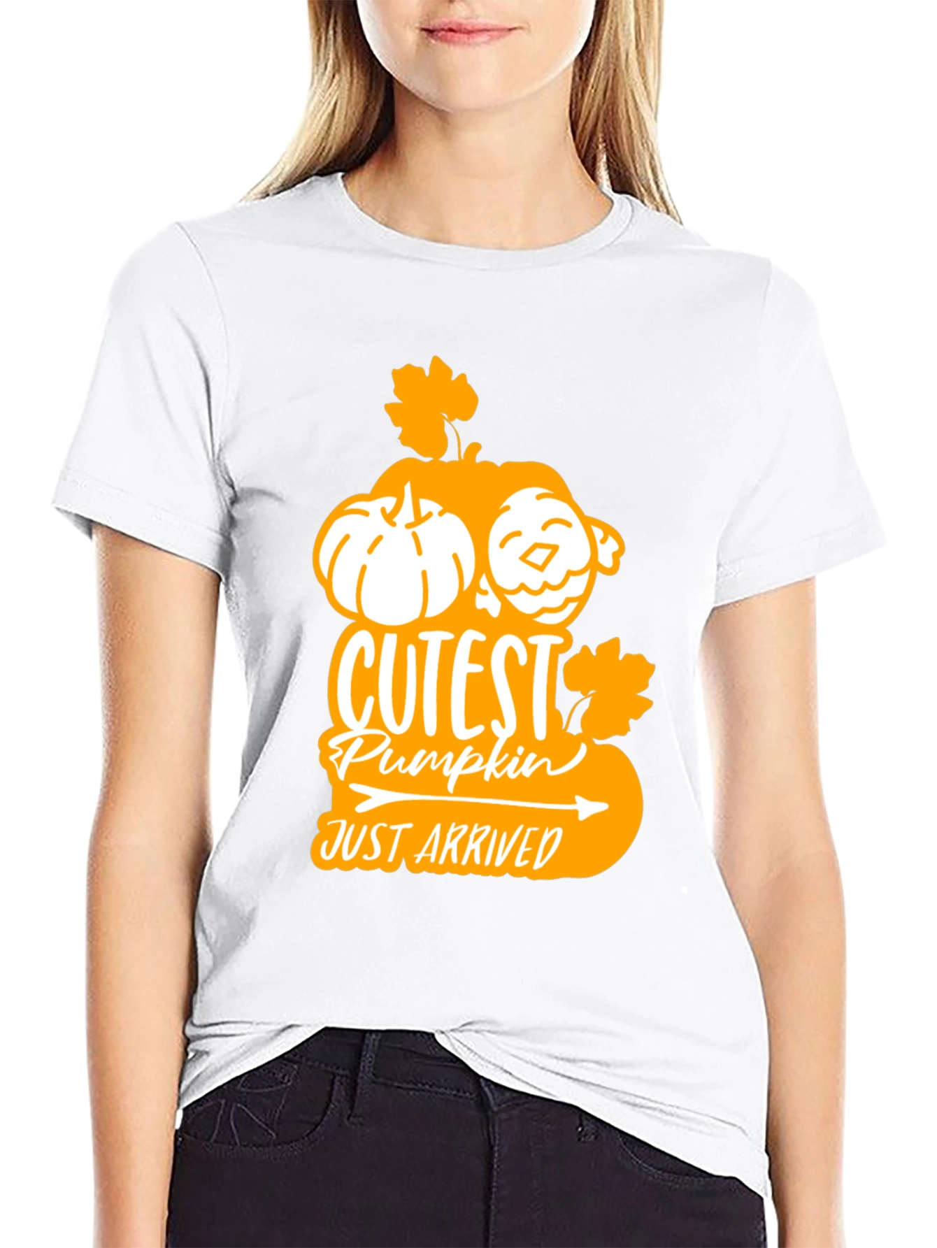 Cutest Pumpkin Arrived Black T-Shirt