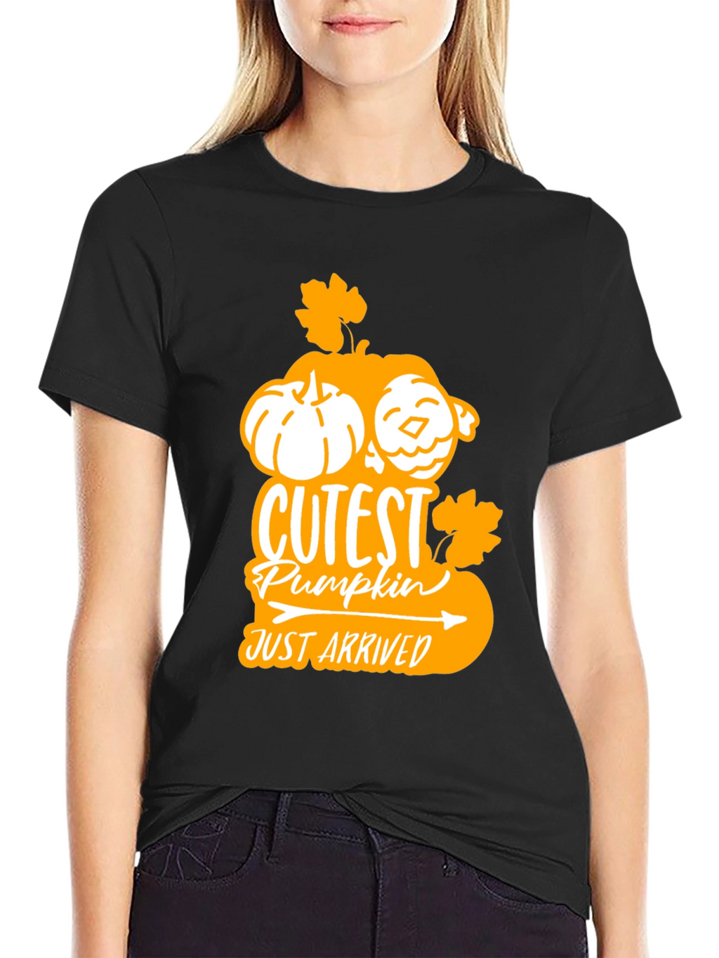 Cutest Pumpkin Arrived Black T-Shirt