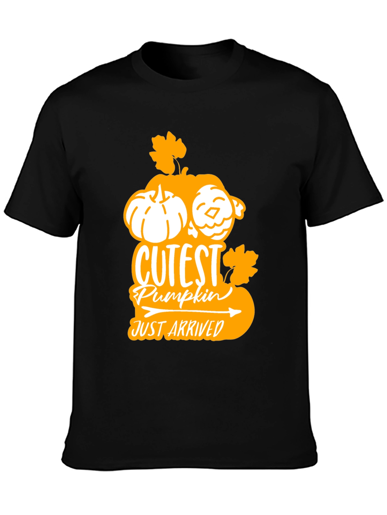 Cutest Pumpkin Arrived Black T-Shirt
