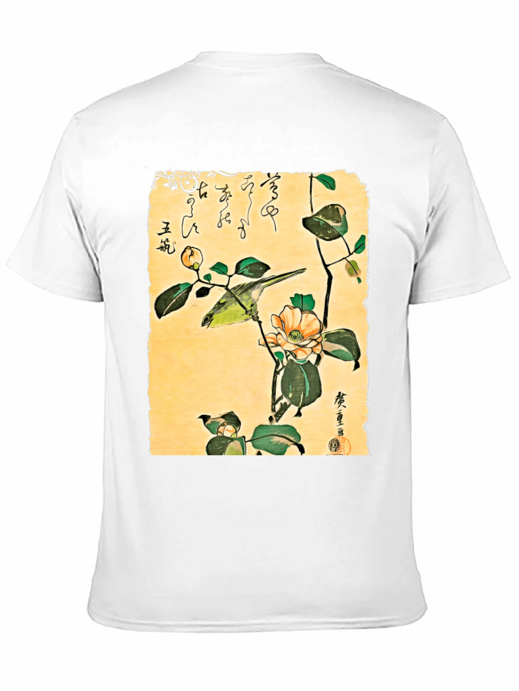 Japanese Bird Art T-Shirt