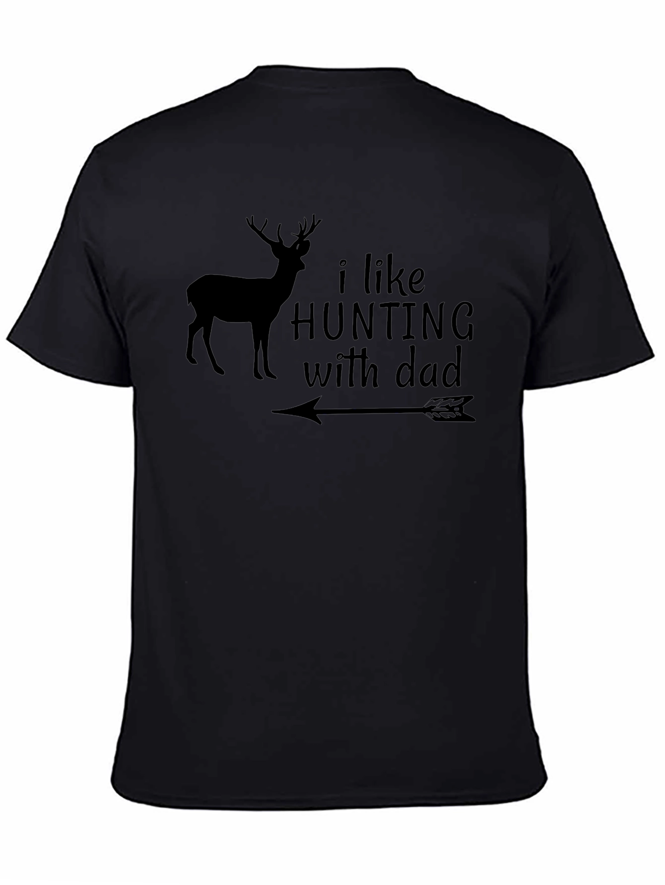 Hunting with Dad T-Shirt Deer Arrow Design