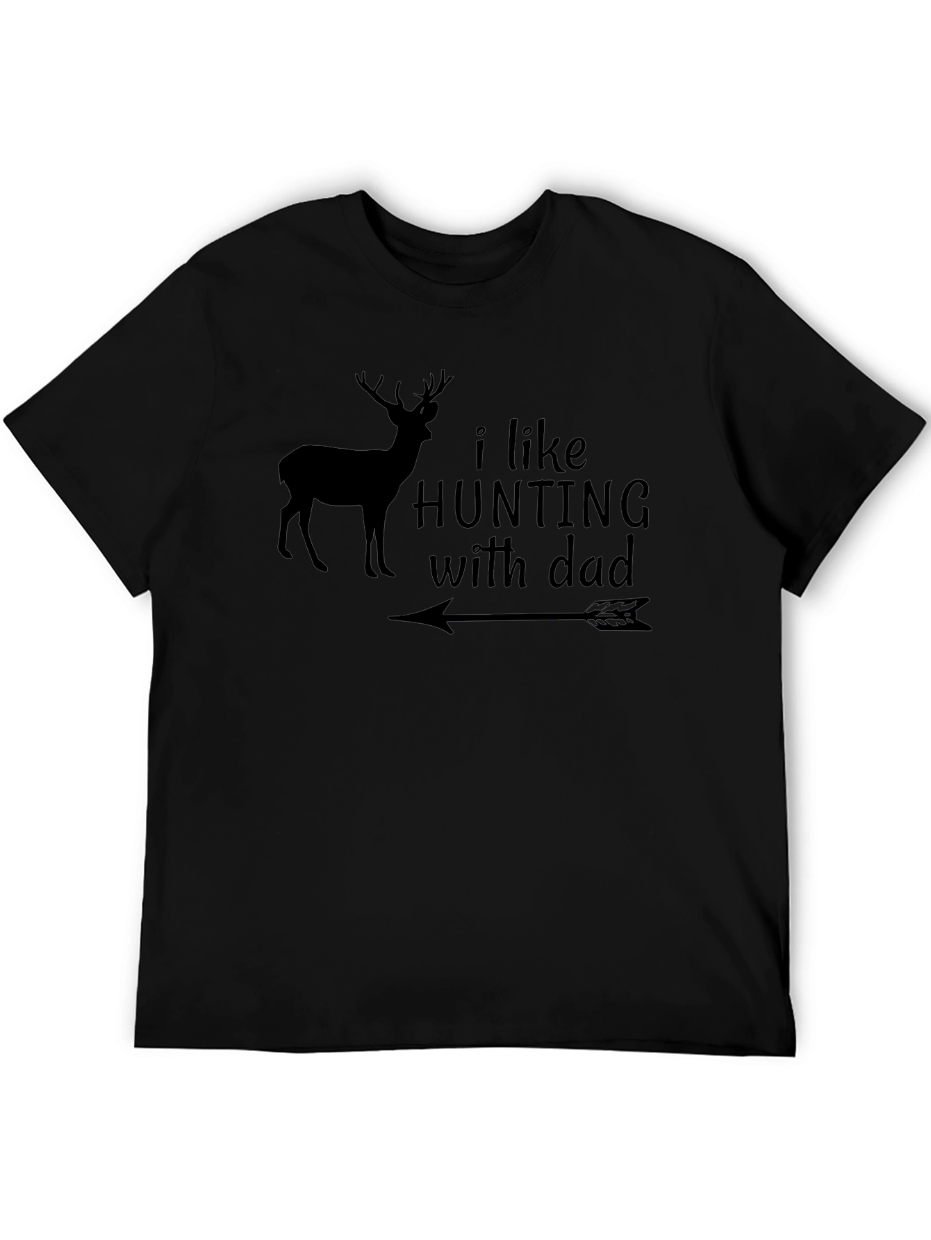 Hunting with Dad T-Shirt Deer Arrow Design