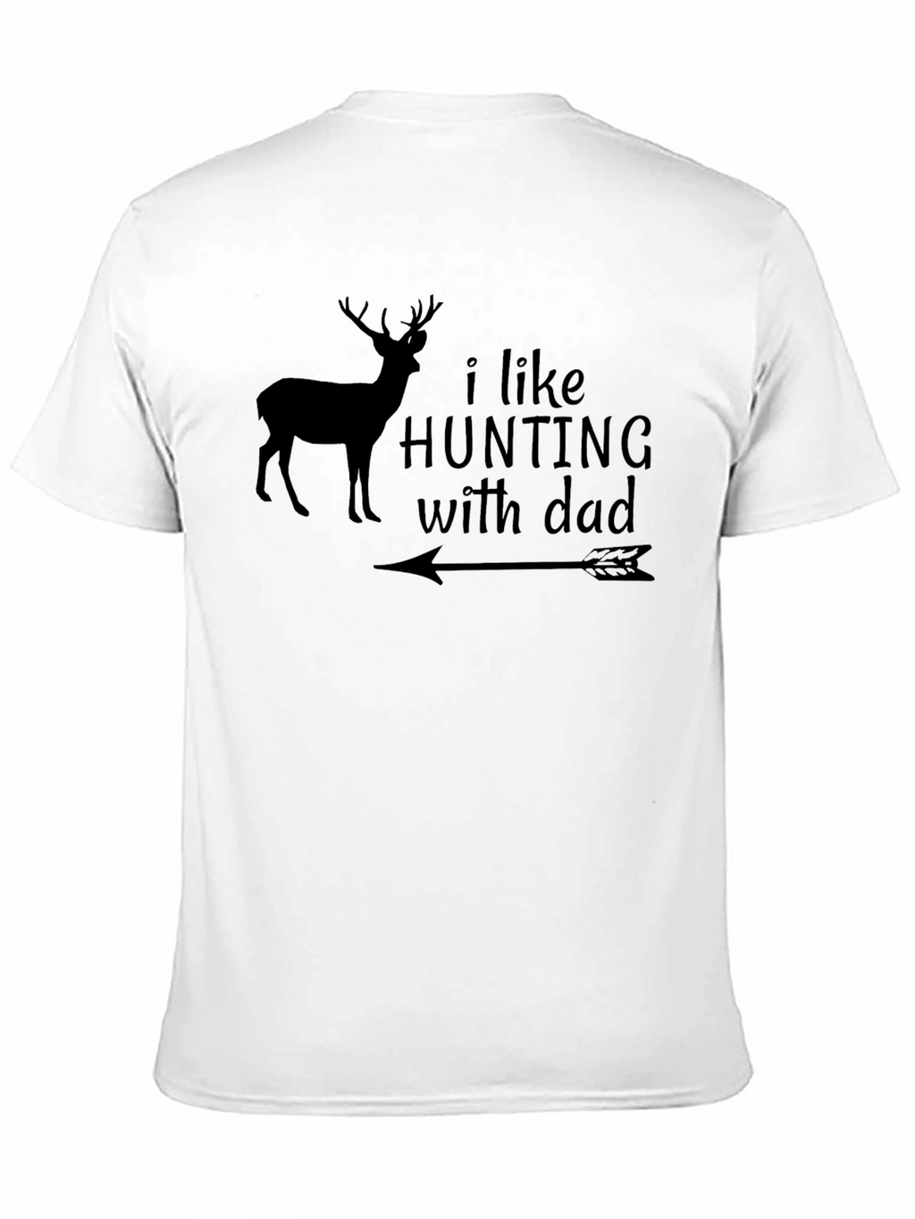 Hunting with Dad T-Shirt Deer Arrow Design