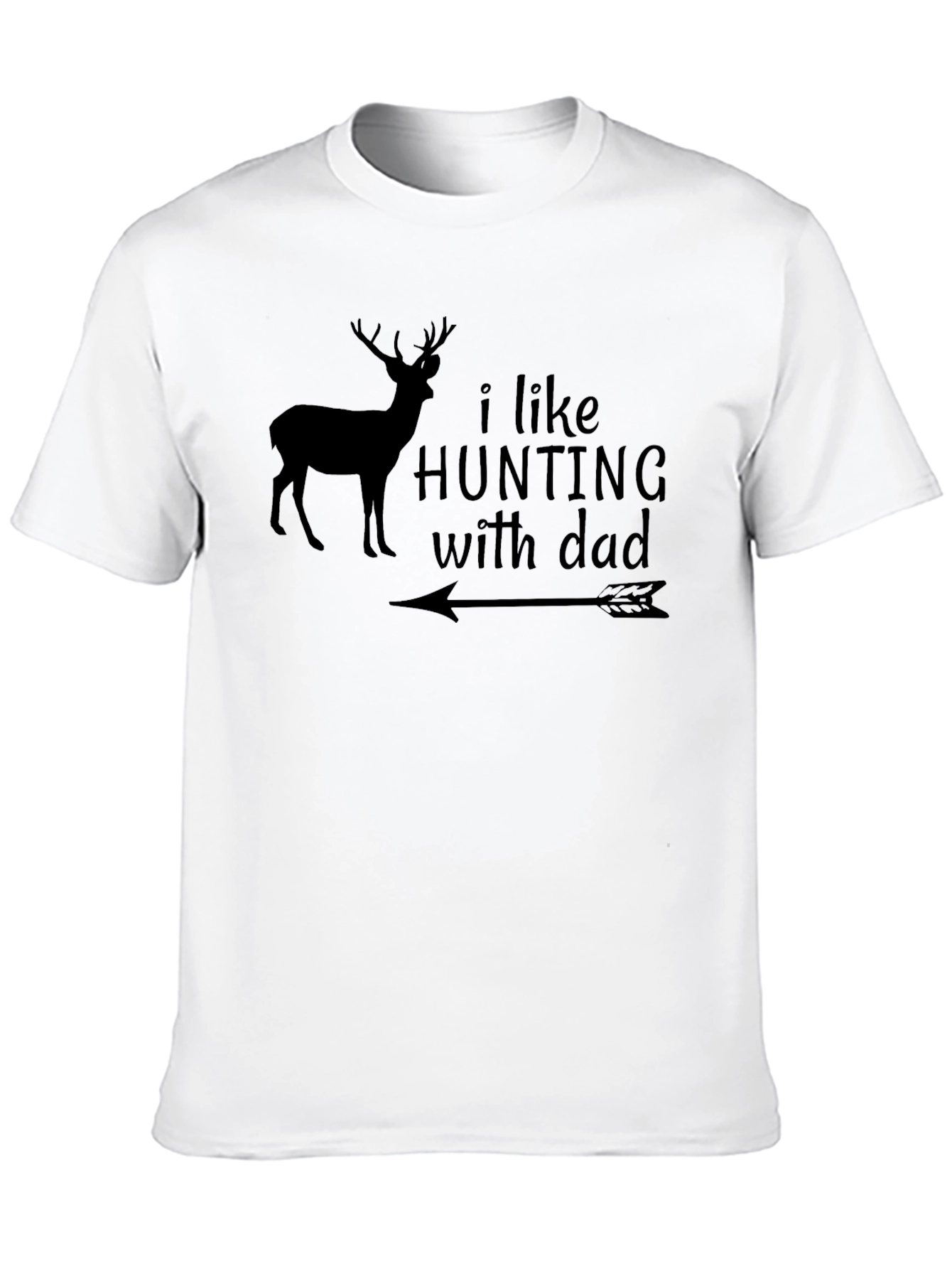 Hunting with Dad T-Shirt Deer Arrow Design