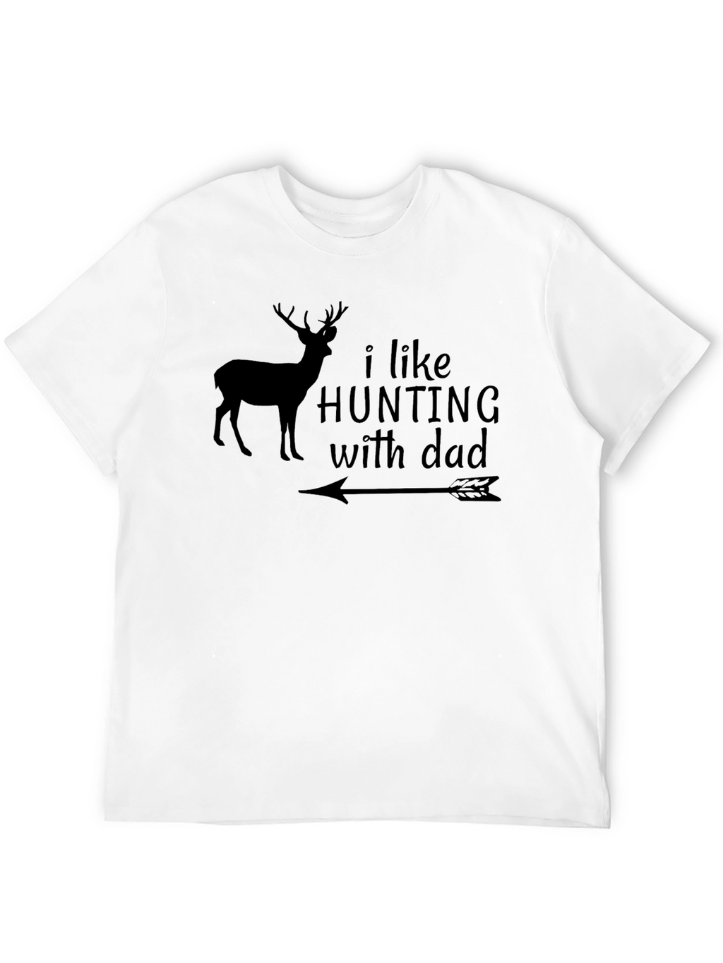 Hunting with Dad T-Shirt Deer Arrow Design