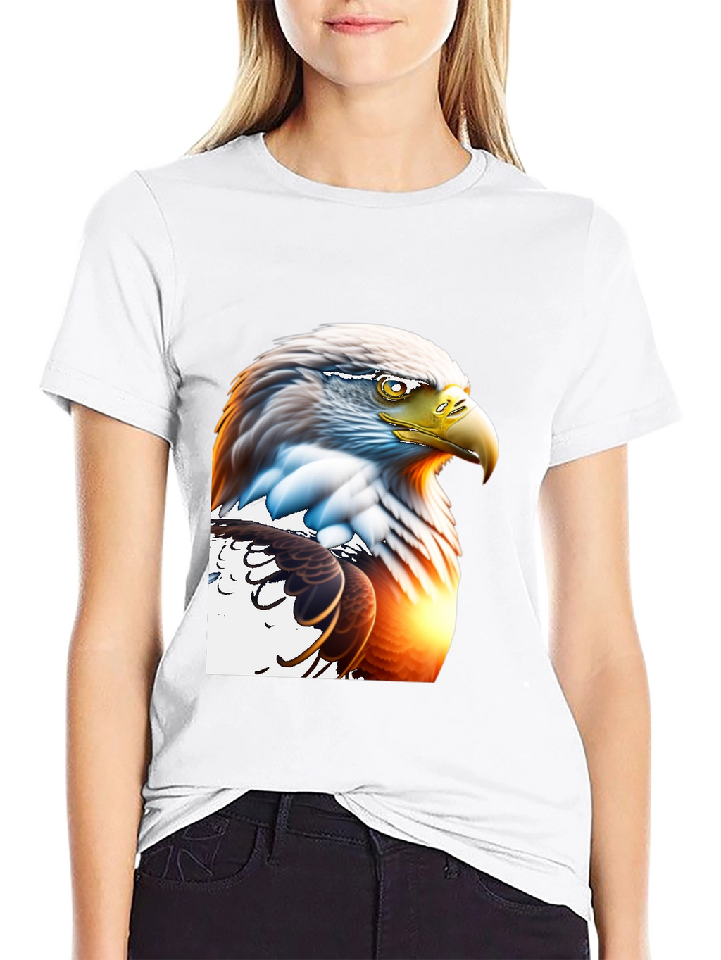 Bald Eagle Graphic Tee - Patriotic Style