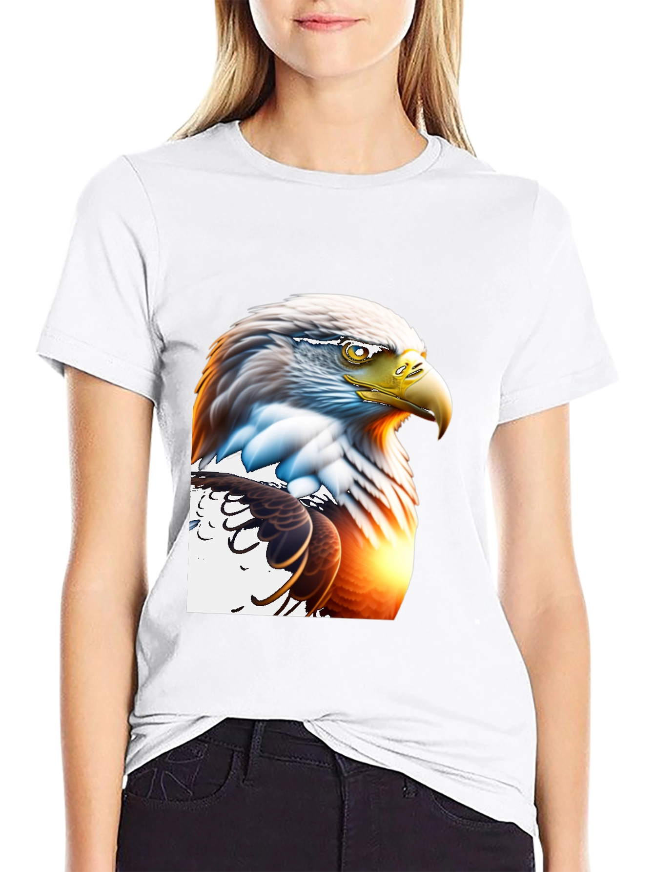 Bald Eagle Graphic Tee - Patriotic Style