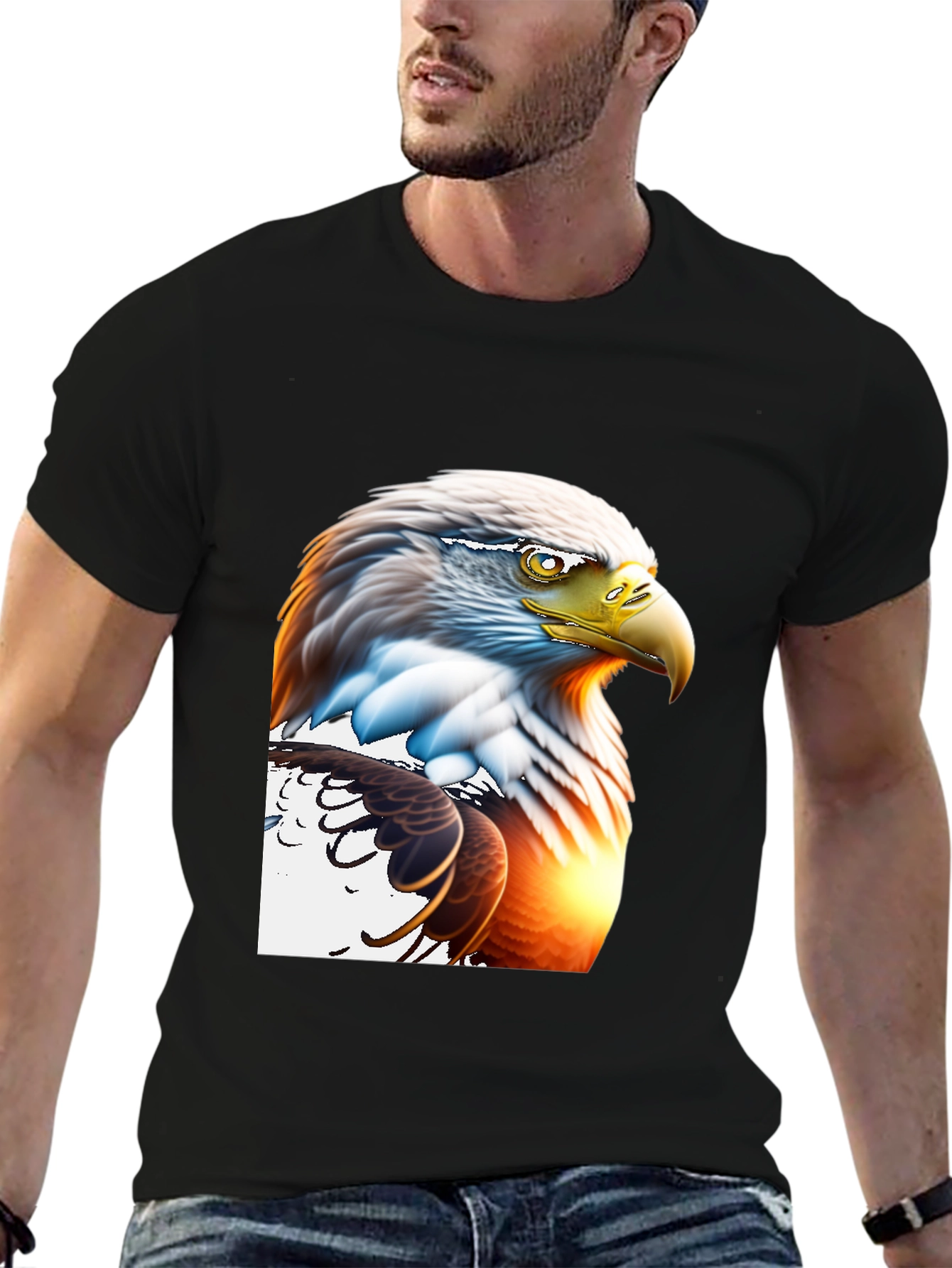 Bald Eagle Graphic Tee - Patriotic Style