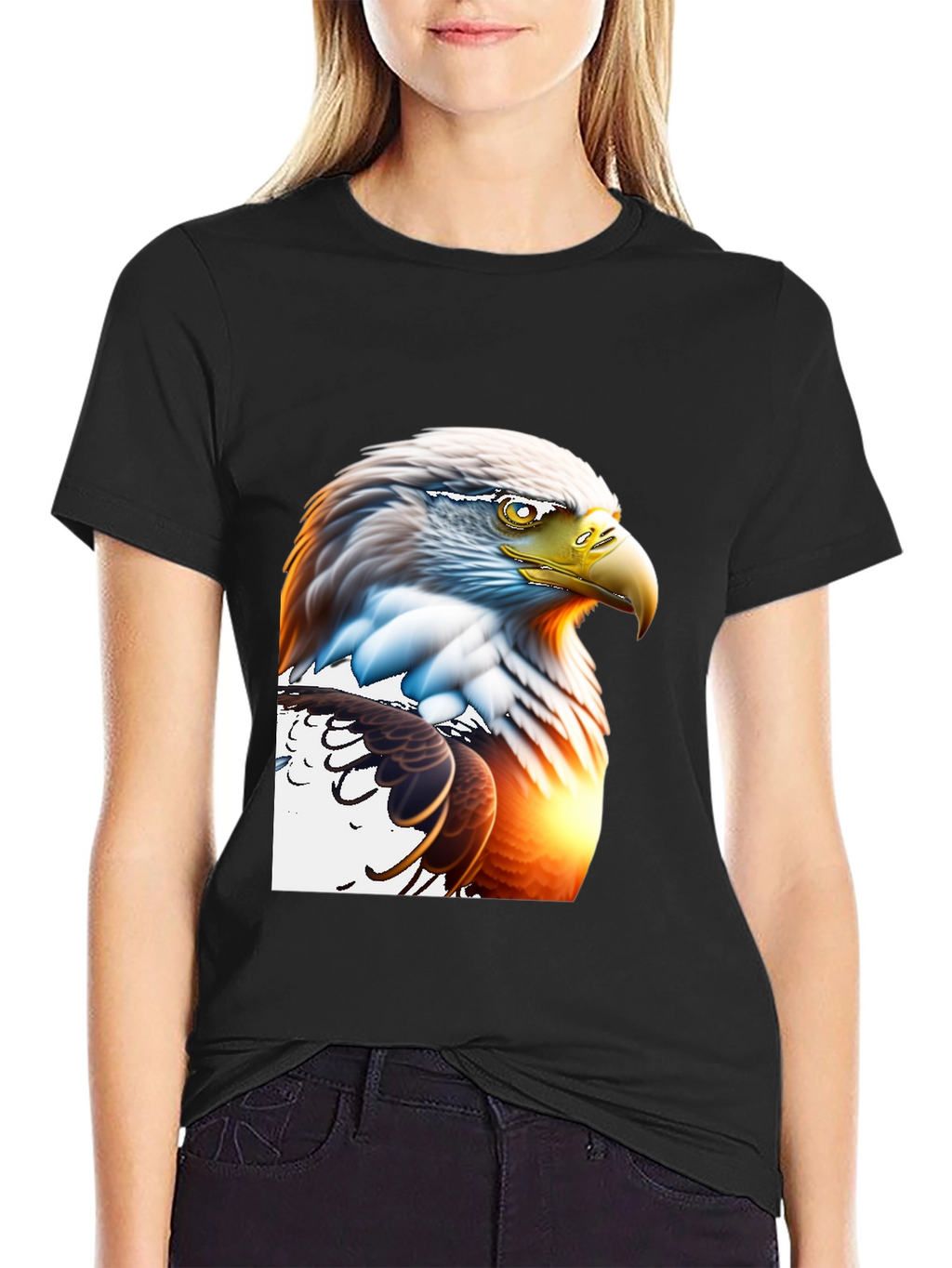 Bald Eagle Graphic Tee - Patriotic Style